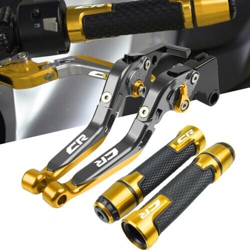 For BUELL1125CR Motorcycle extendable Adjustable Brake Clutch Lever & Handle bar Grip Ends Motorbike levers handlebar grip end