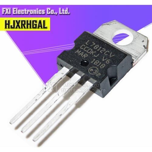 10PCS L7812CV TO220 L7812 TO-220 stabilivolt voltage-regulator tube High quality
