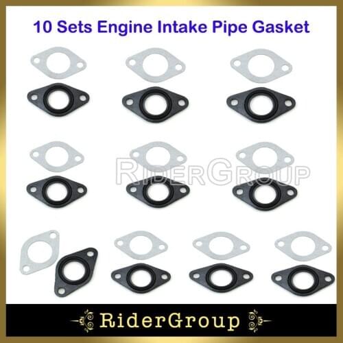 10x 20mm Carburetor Manifold Intake Pipe Carb Gasket Spacer Seal For 90cc 70cc 50cc 110cc Pit Dirt Bike ATV Quad Motorcycle