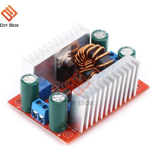 400W 15A DC-DC Boost Converter Step Up Power Transformer Supply Voltage Regulator Constant Power Heat Sink 8.5V-50V to 10-60V