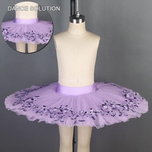 7 Layers Half Tutu for Children and Women Purple Ballet Dance Skirt Pancake Tutu Performance Costume Stage Wear BLL043