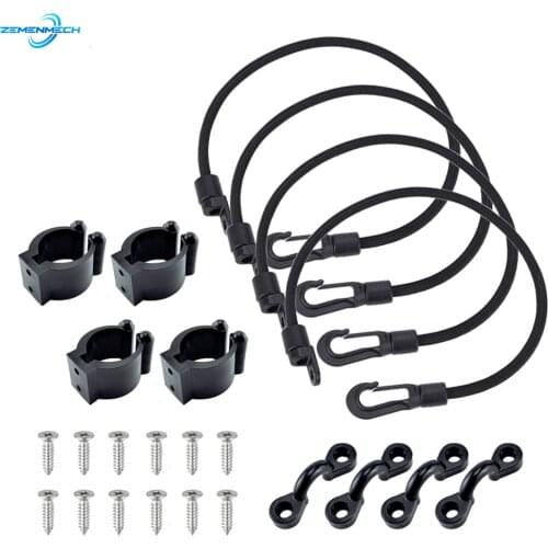 Kayak Boat Accessories Marine Fishing Rod Tamer Straps Belt Holder Pole Rack Clips Clamps Paddle Clip Deck Mount Connector Canoe