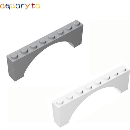 Aquaryta 20pcs Building Block Arch 1x8x2 Raised Brick Compatible with 16577 3308 DIY Educationa Assembles Particles Toy for Teen
