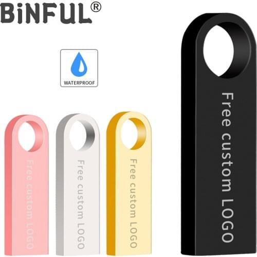 BINFUL Fast Pen Drive 4GB Flash Usb Memory 8GB Metal Pendrive 16GB 32GB Key Usb Flash Drives 64GB Cle Usb Stick Pen High Speed