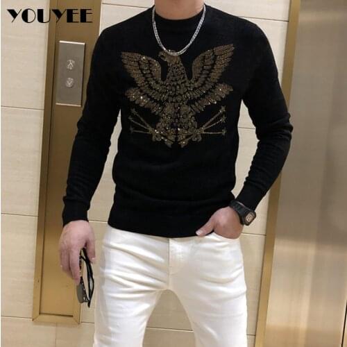 BORUNKE Mens Wool Sweaters