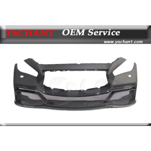 Car-Styling Portion Carbon Fiber Glass FRP Front Bumper Fit For 2013-2015 Infiniti Q50 Eau Rouge Concept Style Front Bumper Part