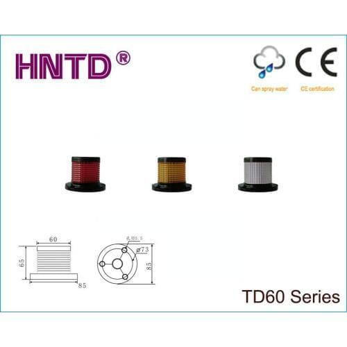 HNTD 60 Monolayer 1 color tower Type 24V often bright with Buzzer LED Indicator Light CNC Machine tool Warning lamp Free ship