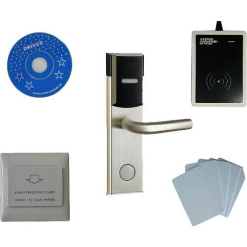 T57 hotel lock system kit, include T57 hotel lock,usb hotel encoder,energy saving switch,T57 card , sn:8003-kit