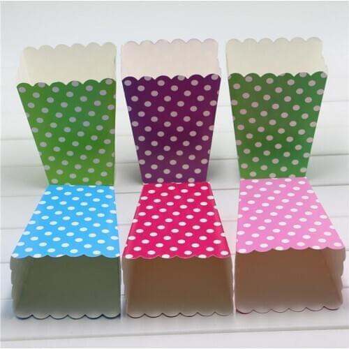 Popcorn Box Pop Baby Shower Mini Chevron Popcorn Box Party Favor-DIY Party Favor Pop Corn Box 6Pcs/lot