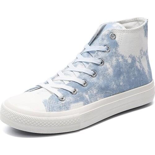 Couples Shoes Women Canvas Shoes Women Fashion Summer Casual Sneakers Student Casual Shoes High Top Woman Vulcanize Shoes