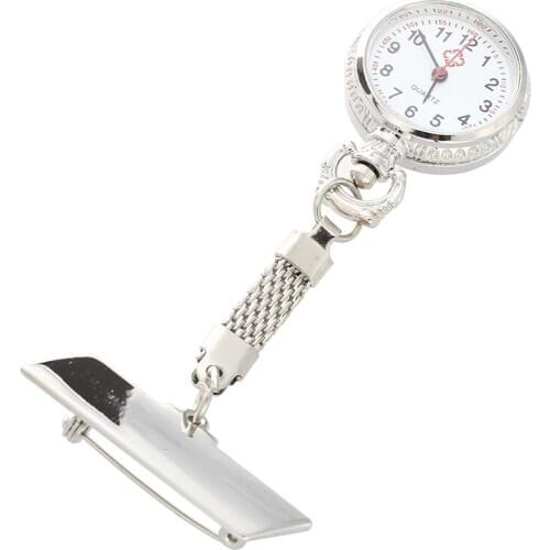 Nurse Watch Quartz Movement with Brooch Pin