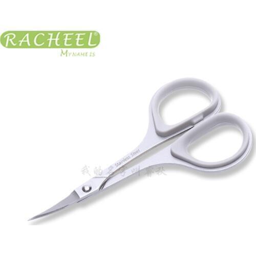2pcs Different Size Pro Eyebrow Eyelash Scissors Straight and angle Makeup Scissors Eyelash Extension Tool