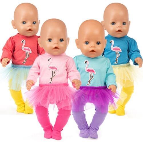 Doll Clothes Fit 17inch 43cm Doll Clothes Born Baby Suit For Baby Birthday Fistival Gift