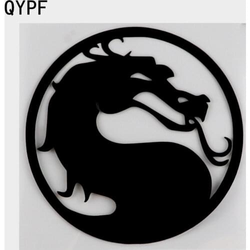 15*15.1CM Creative Vinyl Car Body Decal Chinese Traditional Dragon Waterproof Car Sticker Black/Silver S1-2232