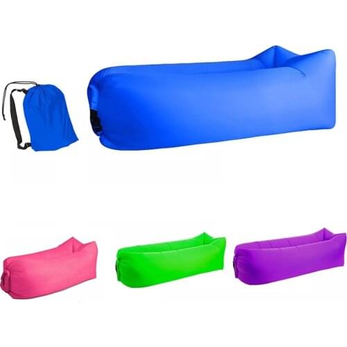 Outdoor Inflatable Sofa Foldable Inflatable Mattress Adult Aerated Beach Mattress Travelling Camping Mat Hiking Beach Air Sofa