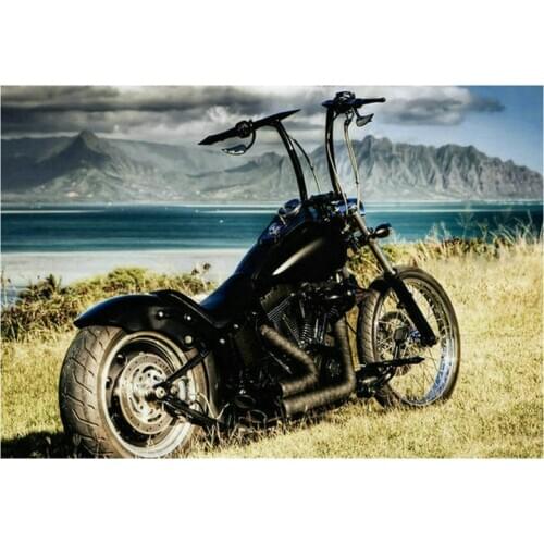 5d full square diamond painting motorcycle landscape cross stitch 3d round diamond mosaic embroidery diamond art decoration