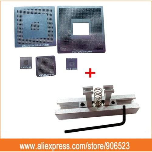 Full set new 888pcs/lot Bga Reballing Stencil Template Kit for chip rework with reballing jig