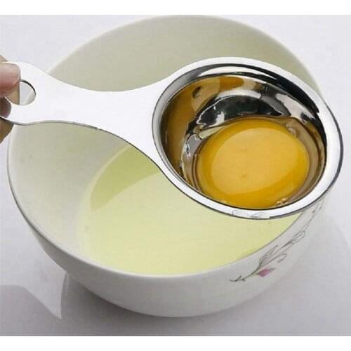 Separator of egg yolk in stainless steel Separator White Egg Sieve Device Mini kitchen utensils 13 x 7 x 2.8 cm