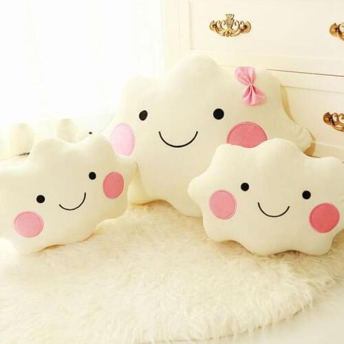 Cute Plush Toy Cloud Pillow Cushioned Cloud Pillow Creative Color Cloud Car Home Cushion Birthday Gift Children Pillow Girl Gift