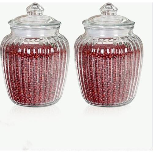 Glass Bottle Airtight Jar with Lid Kimchi Bottle Household Food Grade Multigrain Storage Jar Kitchen Dried Fruit Storage Jar