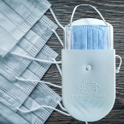 1pcs Silicone Save Masks Bag Face Mask Holder Storage Bag Portable Students Reusable Facemask Box Mask Bag Dustproof Mask Case