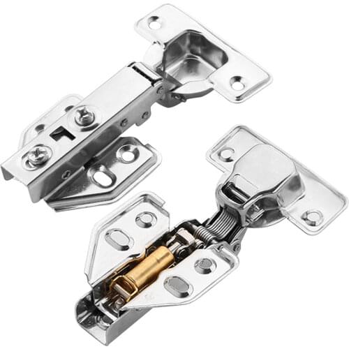10/20pcs Hinge Soft Closing Full Overlay Door Hydraulic Hinges No-Drilling Hole Clip-On For Cabinet Cupboard Furniture Hardware