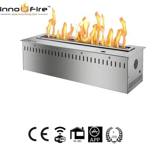 21 AUG Inno-Fire 30 inch silver or black automatic control fireplace wifi fireplace