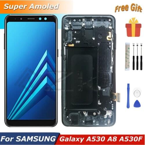 5.6" A530 With Frame For Samsung Galaxy A8 2018 LCD Display A530f A530DS A530N Touch Screen Digitizer Assembly