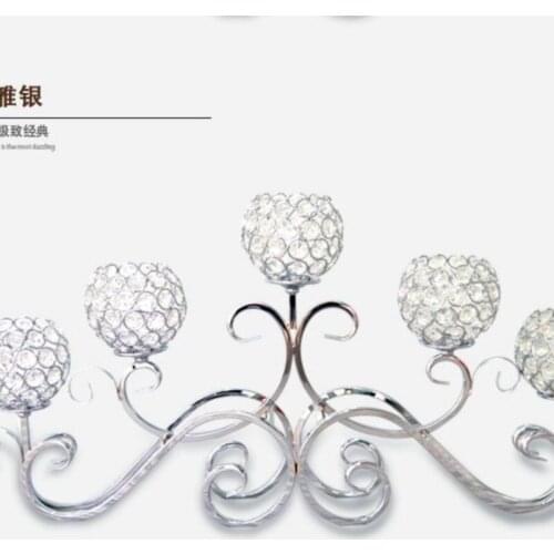 5 candlestick/zinc alloy golden color candlestick/holiday home decoration wedding candle holder wedding Centerpiece Candlestick