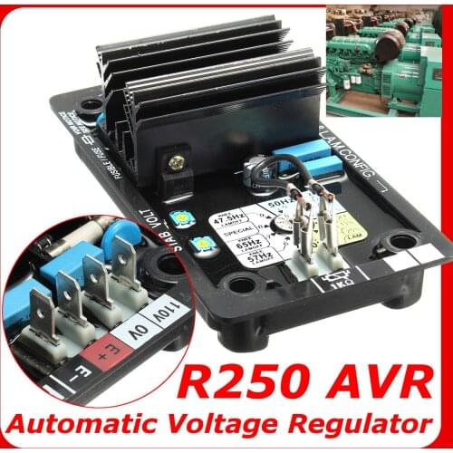 AVR R250 Automatic Voltage Regulator Replacement Black for Leroy Somer Generator