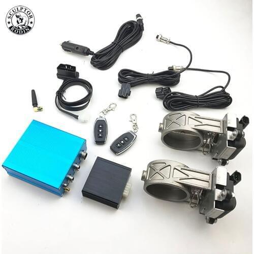 Car OBD smart exhaust pipe modified sports car sound valve controller stainless steel universal inner diameter 51mm 63mm70mm76mm