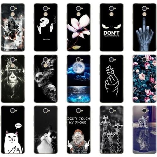 For huawei Y7 2017 Case Soft TPU Silicon Phone Case Back Cover For Huawei Y7 PRIME 2017 Painting Full Protection Coque Bumper
