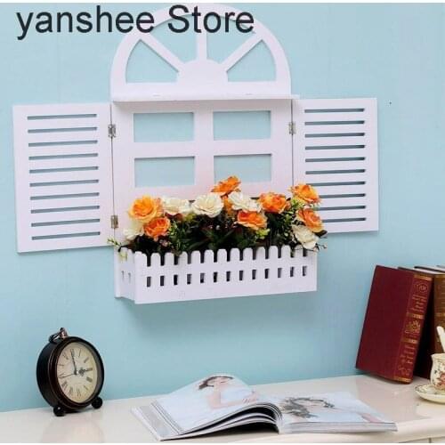 Flower decorative window, living room false window, porch, teahouse, European creative decoration, wall bottom and pendant