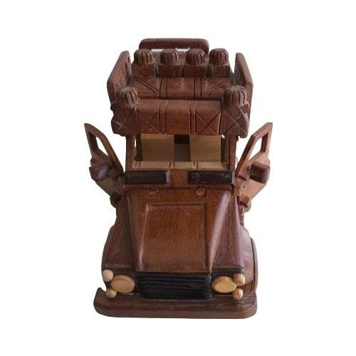Wooden Safari Car Handmade Automotive Wood Design Home Decorative