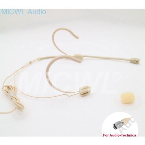 Dual Hool Headworn Microphone New Omni-directional Headset Microphone For Audio Technica Wireless System Bodypack Transmitter