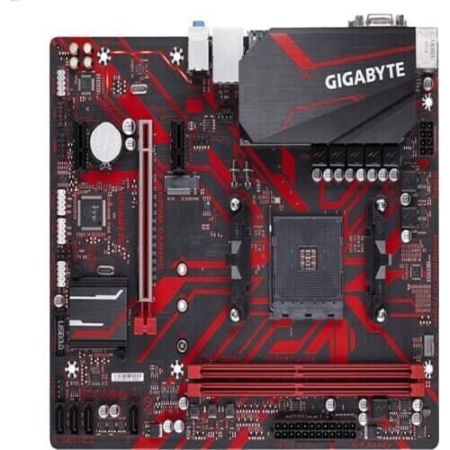 GA B450M GAMING (rev. 1.0) AMD B450 /2-DDR4 DIMM /M.2 /USB3.1 /Micro-ATX /New / Max-32G Double Channel AM4 Motherboard