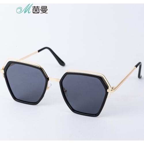 INMAN Gold Color Frame Polarized UV Proof Lady Sunglasses Women Fashion Pentagon Sshape Eyes Protect Sun glasses