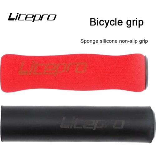 Litepro Mountain Bike Grips Handles for Bicycle Silicone Mtb Cuffs Ergonomic Handlebar Cycling Hoses Sponge with Bar End Plug