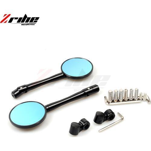 Motorcycle Mirror Cafe Racer Chopper Bobber Scooter Bike Rearview Side Mirror for Suzuki Honda Kawasaki Yamaha Ducati