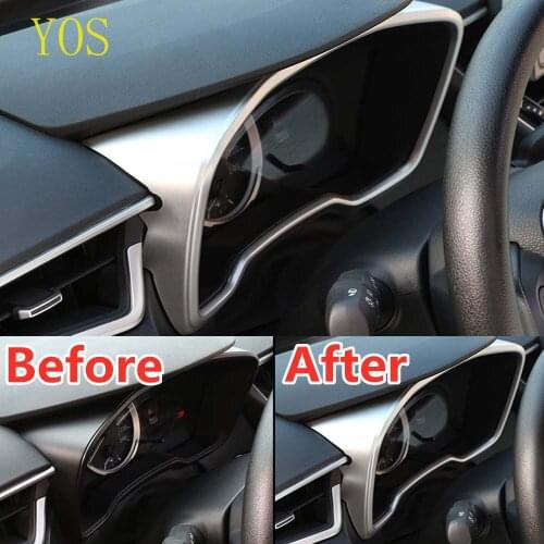 Car Dashboard Instrument Frame Cover Sticker For Toyota corolla 2019 2020 Car Styling Accessories ABS Car Trim
