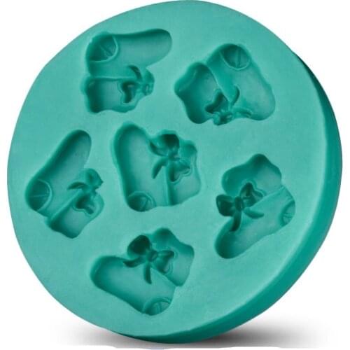 Newly Arrived Exceedingly Nice Small Boots Shape Silicone 3D Fondant Cake Mold Tools ,Chocolate Tools DIY D124