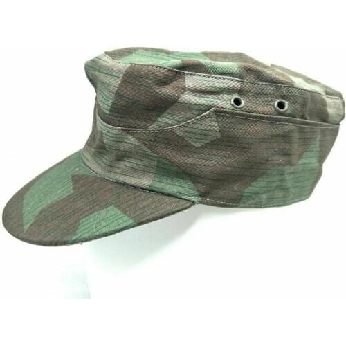 Reproduction WW2 German Army Soldier Splinter Camouflage Camo Field Cap WWII Military Cap Military Store