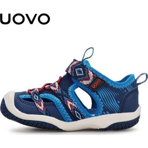 Uovo Kid Girl Sandals New 2020 Little Girls Summer Shoes Boys Kids Beach Fashion Non-Slip Sports Sandals 2 3 4 5 6 Years Blue