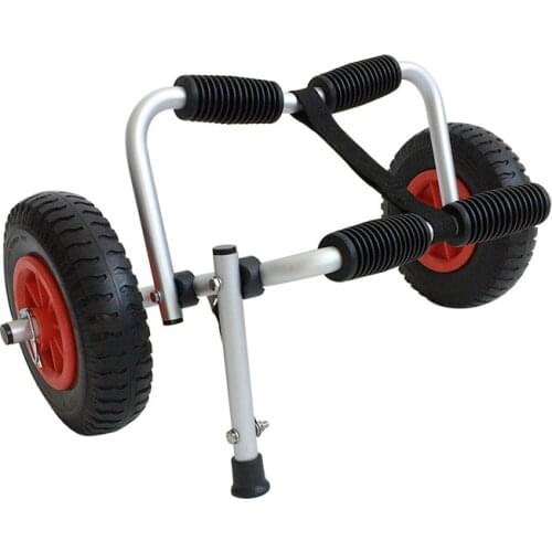 Y02013B Folding Foldable sit-on-top kayak canoe Inflatable Wheels Sand Shopping Trolley kayak trailers aviation aluminum