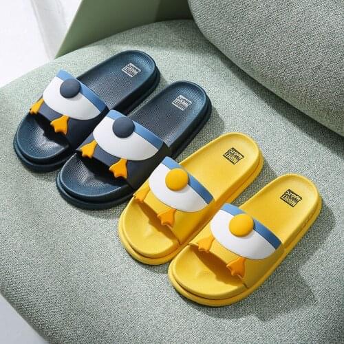 Comfortable unique slippers female summer cartoon outside bathroom bath antiskid home indoor lovely thick bottom sandals female