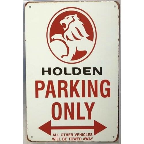 HOLDEN Parking Only Vintage Metal Tin Sign Decor Garage Pub Home Door Vintage Wall Art Poster Plaque