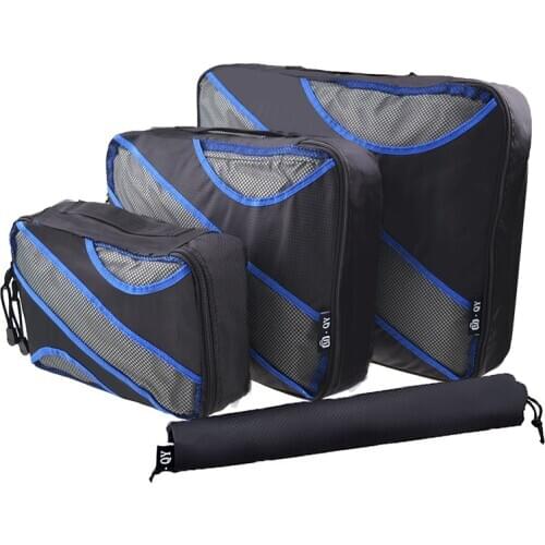 Yetties Packing Cubes Fashion Travel Duffle Bag Mesh Packing organizer Breathable Nylon Men Women Travel Luggage Organizer Set