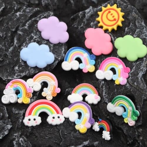 Hole Slipper Shoe Buckle Anime Cute Chars Croc Cloud sun girl Decoration Designer Accesoire Garden Shoe Decoration Fit Kid Gift