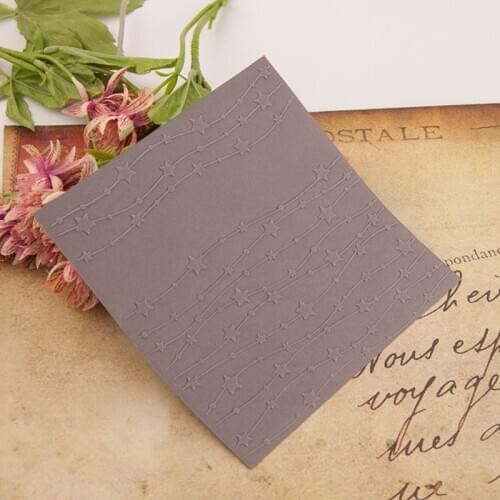 Stars Plastic Embossing Folder Template DIY Scrapbook Photo Album Card Making R7RC