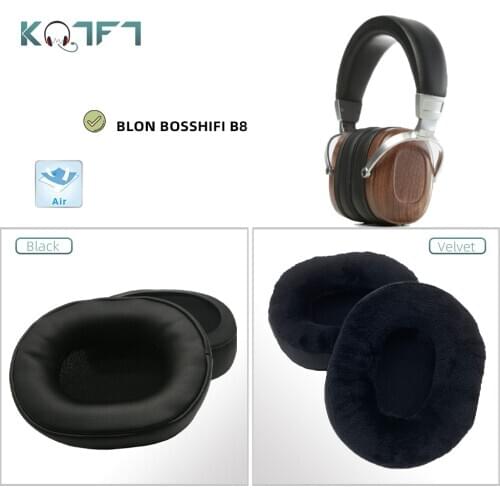 KQTFT 1 Pair of Velvet Replacement EarPads for BLON BOSSHIFI B8 B 8 Headset Ear Pads Earmuff Cover Cushion Cups